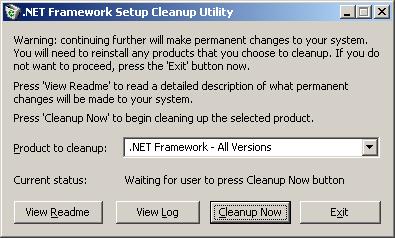 Solved: .NET Framework Cleanup Tool for Unhandled Exception Errors -  Autodesk Community - Subscription, Installation and Licensing