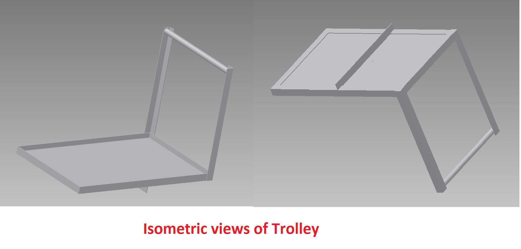 Isometrric view o the trolley