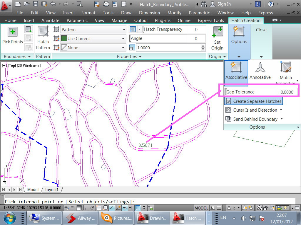 “Boundary” and “Hatch” commands when having gaps! Autodesk Community