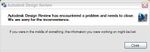 Autodesk Design Review 2013 Error message.JPG