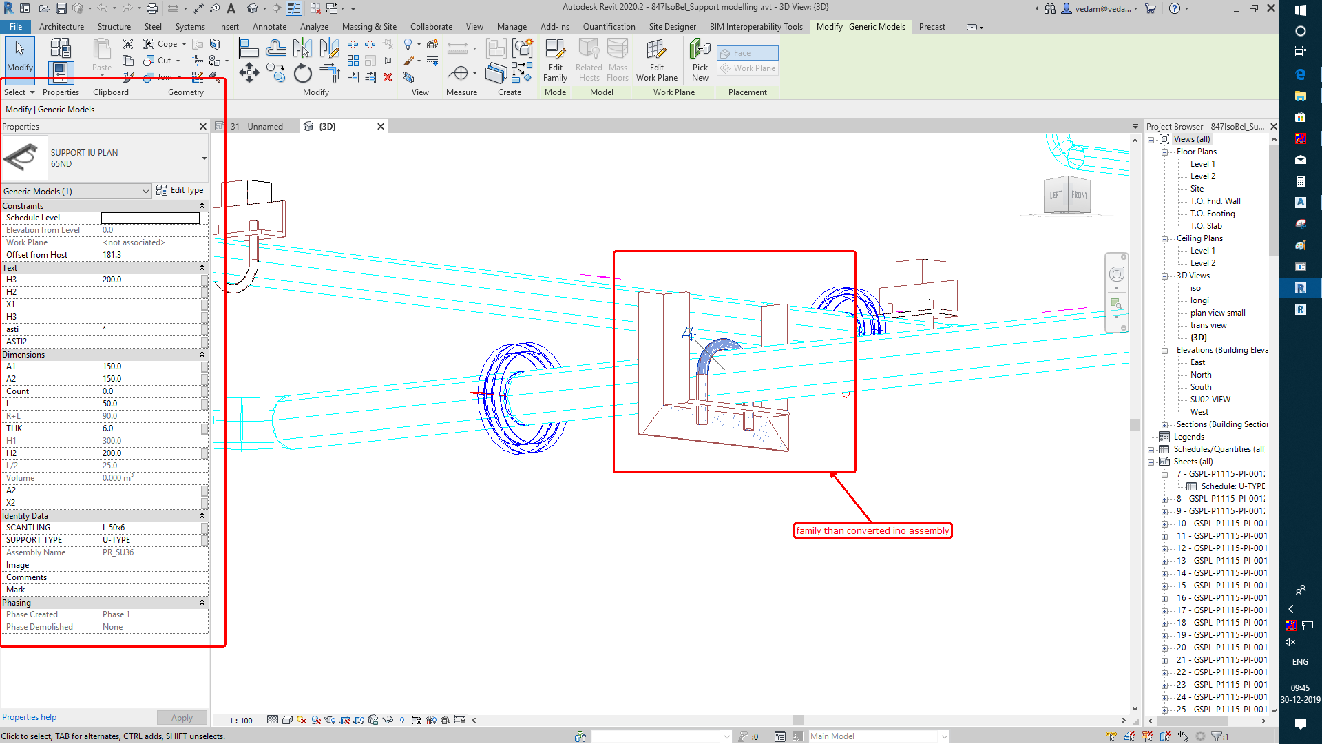 Revit содержит неправильную схему