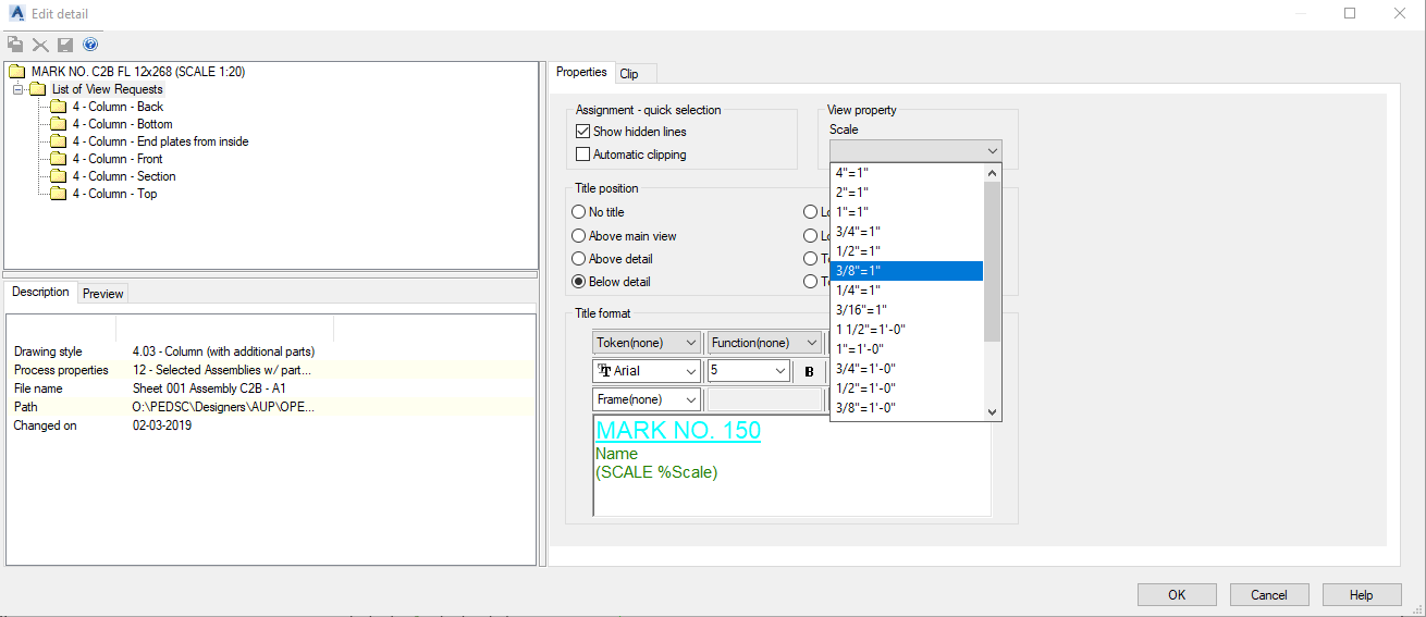 Solved: imperial scale in advance properties - Autodesk Community