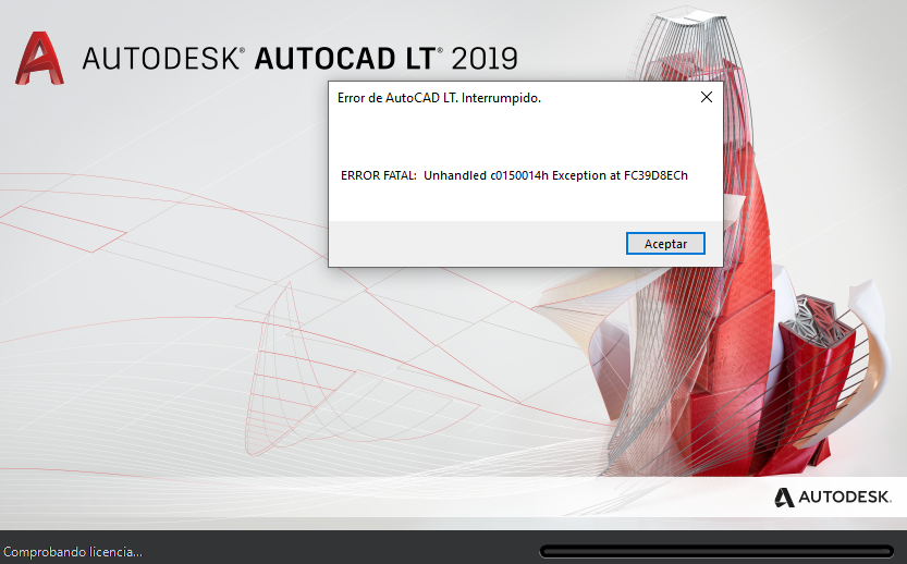 Autodesk autocad 2013 acismobj19.dbx unhandled exception 1