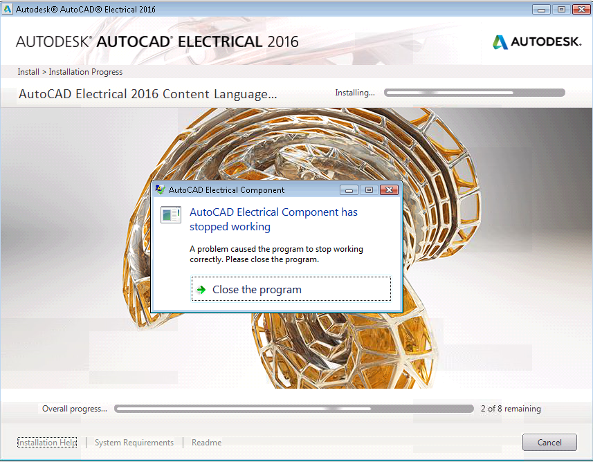 Autodesk component не работает