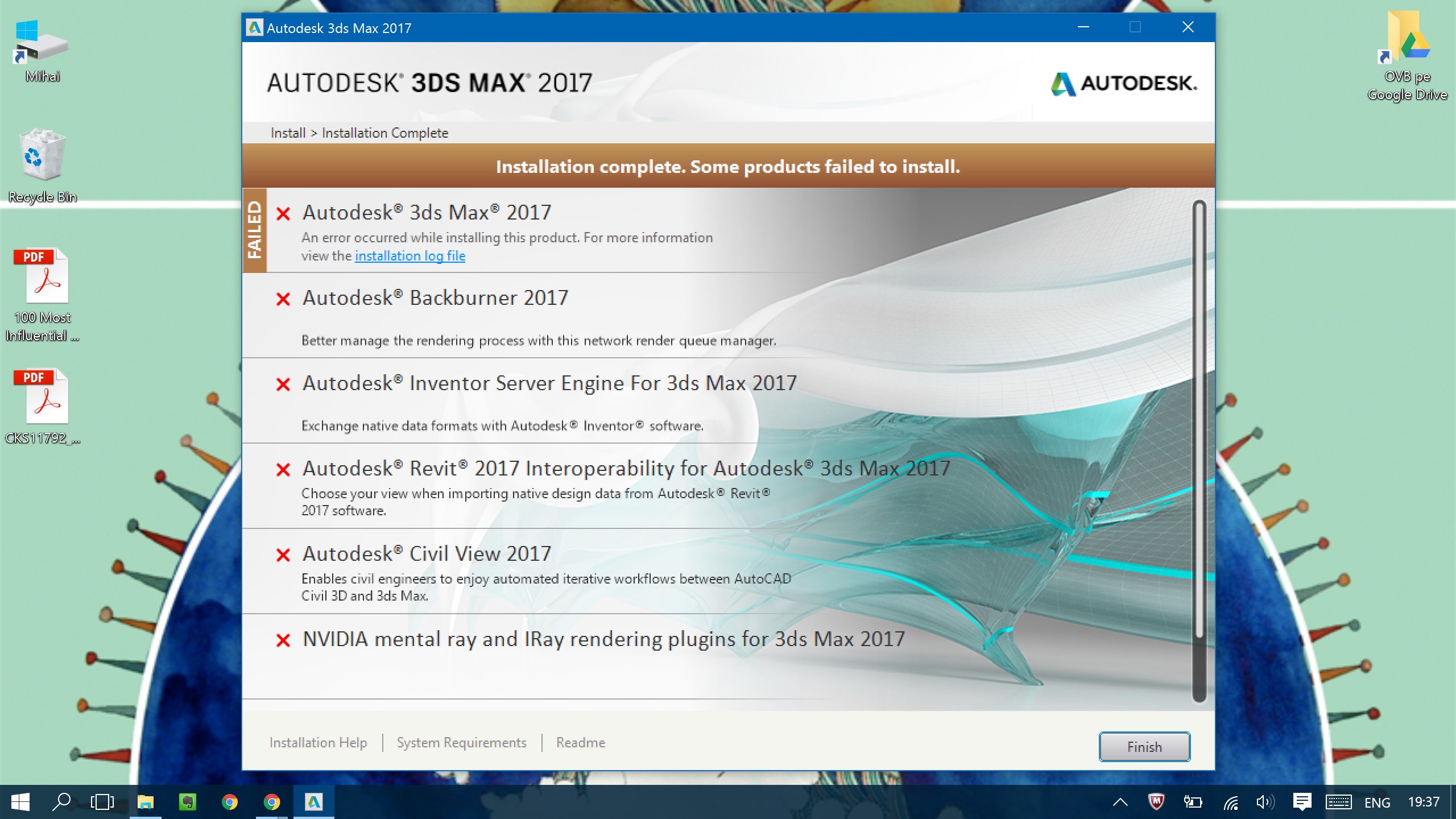 Problem installing 3DS Max 2017 (student version) - Autodesk Community -  Subscription, Installation and Licensing