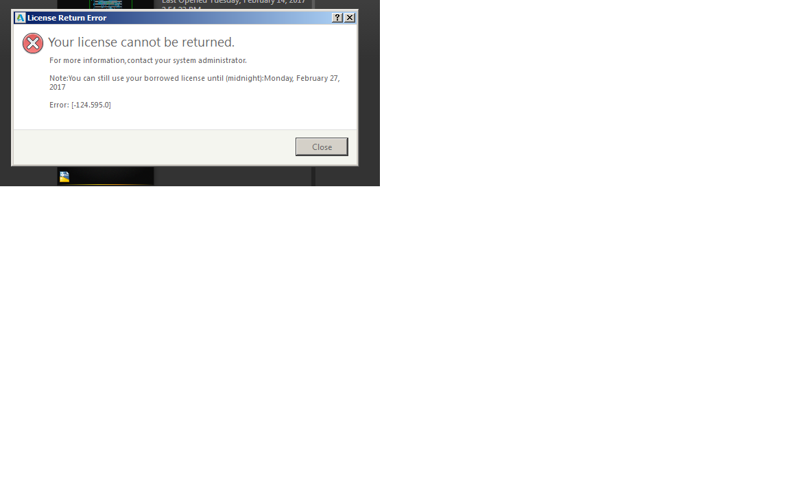 Solved Borrowed License Won T Uninstall Autodesk Community