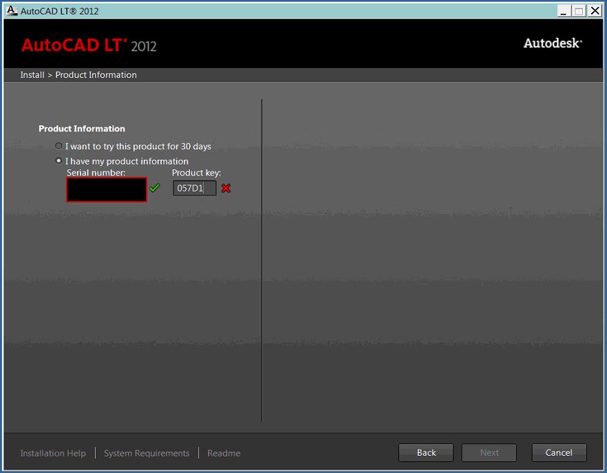 AutoCad LT 2012 Product Key not working - Autodesk Community 