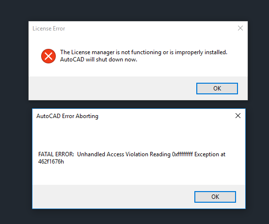 Autocad License Manager Is Not Functioning Or Is Improperly