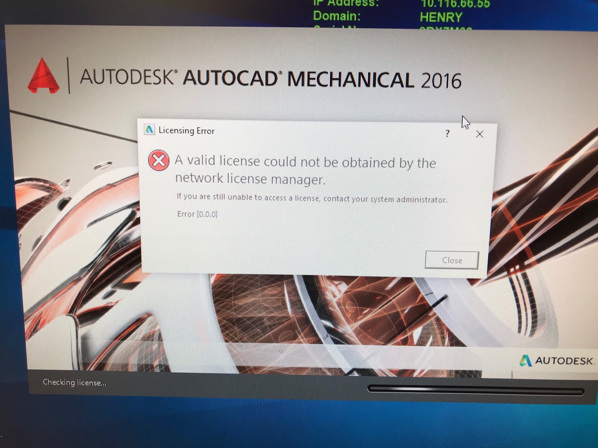 Licensedat Autodesk 6456