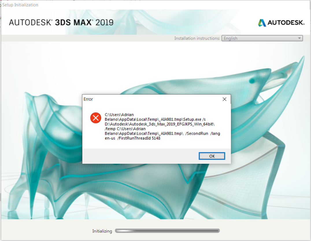 Solved: Installation Problem 3ds Max 2019 - Autodesk Community -  Subscription, Installation and Licensing
