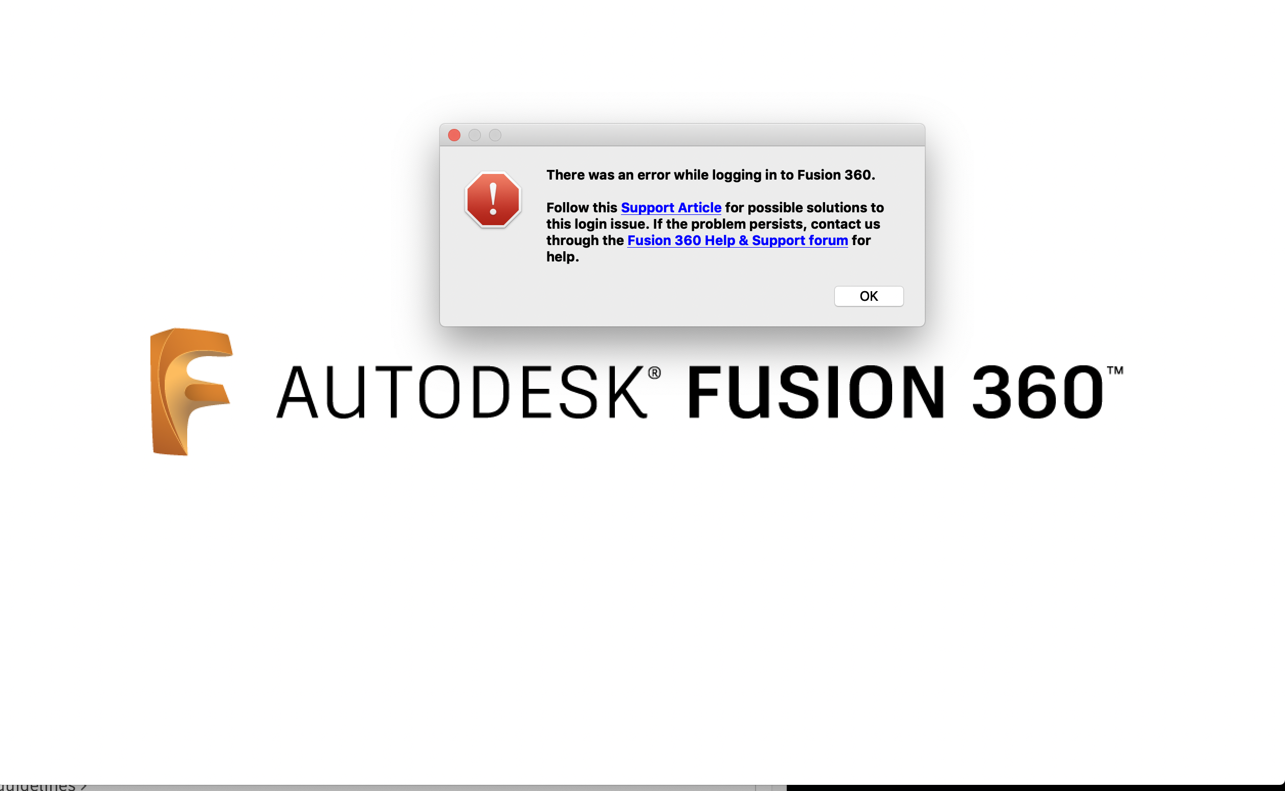 unable to start suitcase fusion core