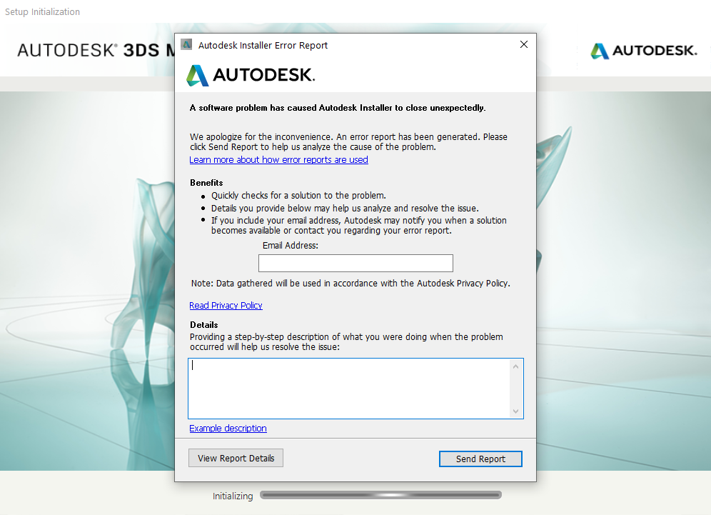 3DSMAX 2020 Installer crashes immediately after launch - Autodesk Community  - Subscription, Installation and Licensing