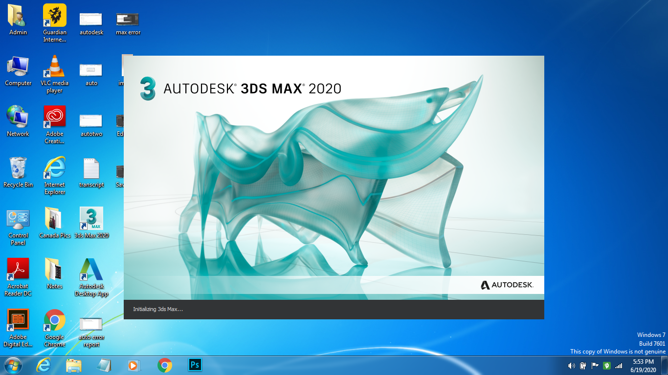 3DS Max 2020 not starting - Autodesk Community - Subscription, Installation  and Licensing