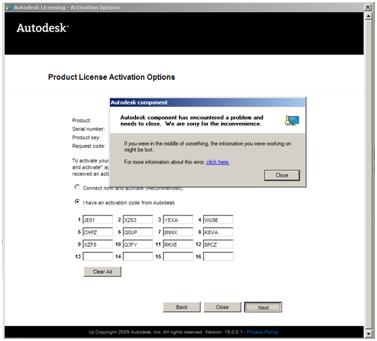 autodesk 2013 activation code