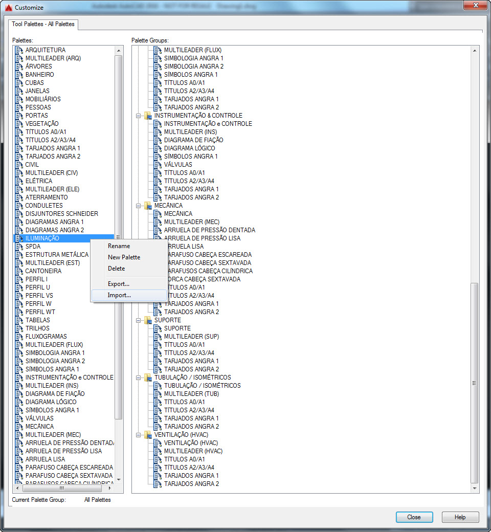 where is tool palette in autocad 2017