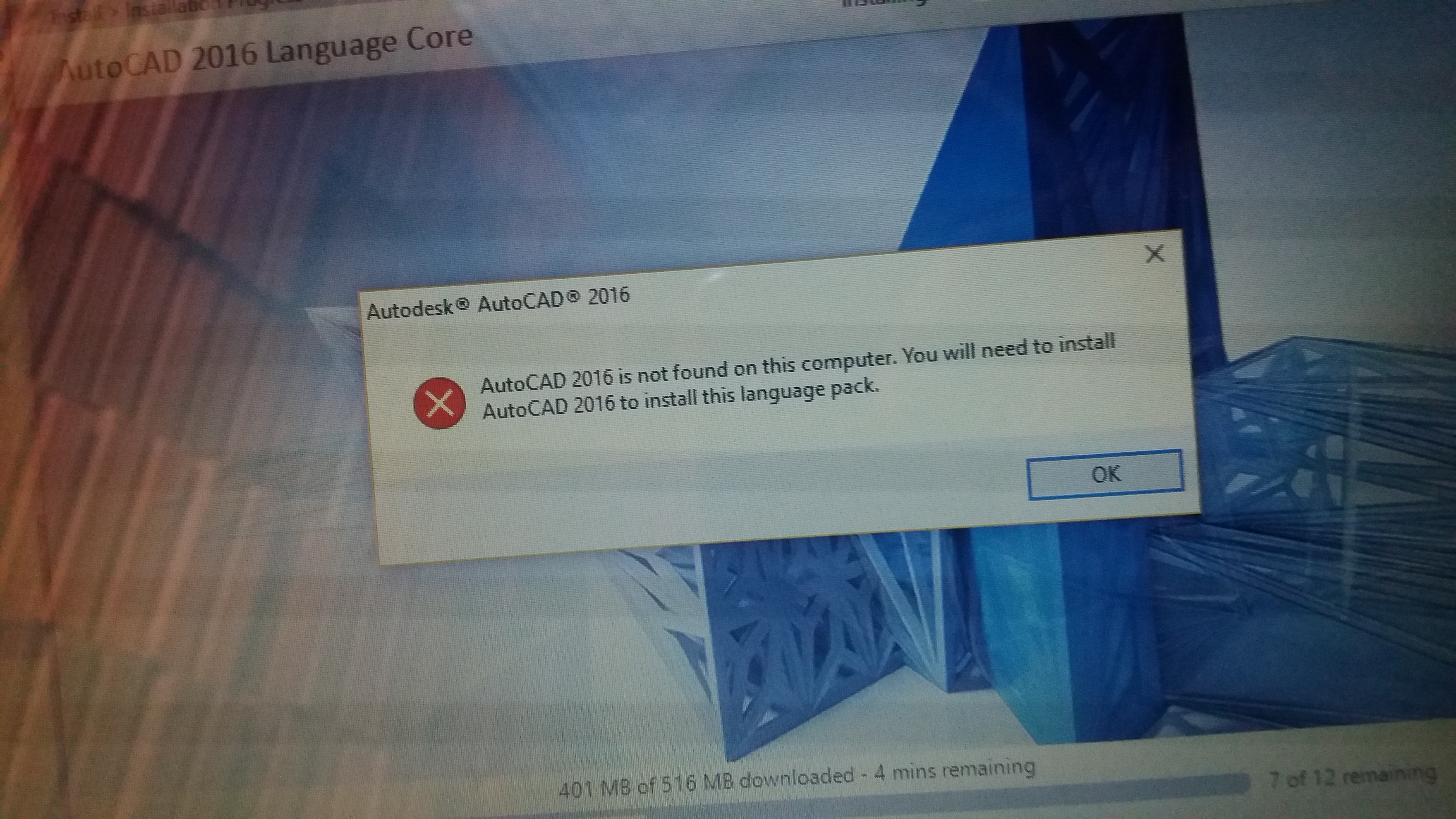 Erro Ao Instalar AUTOCAD 2016 - Autodesk Community