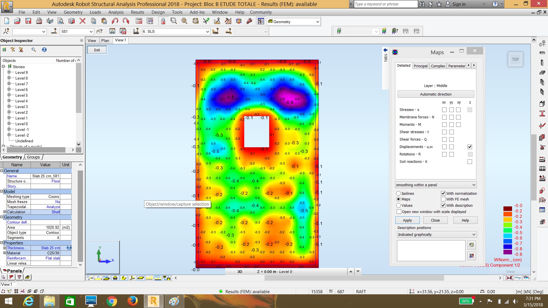 Solved: Deflection and displacement in slabs - Autodesk Community - Robot  Structural Analysis Products