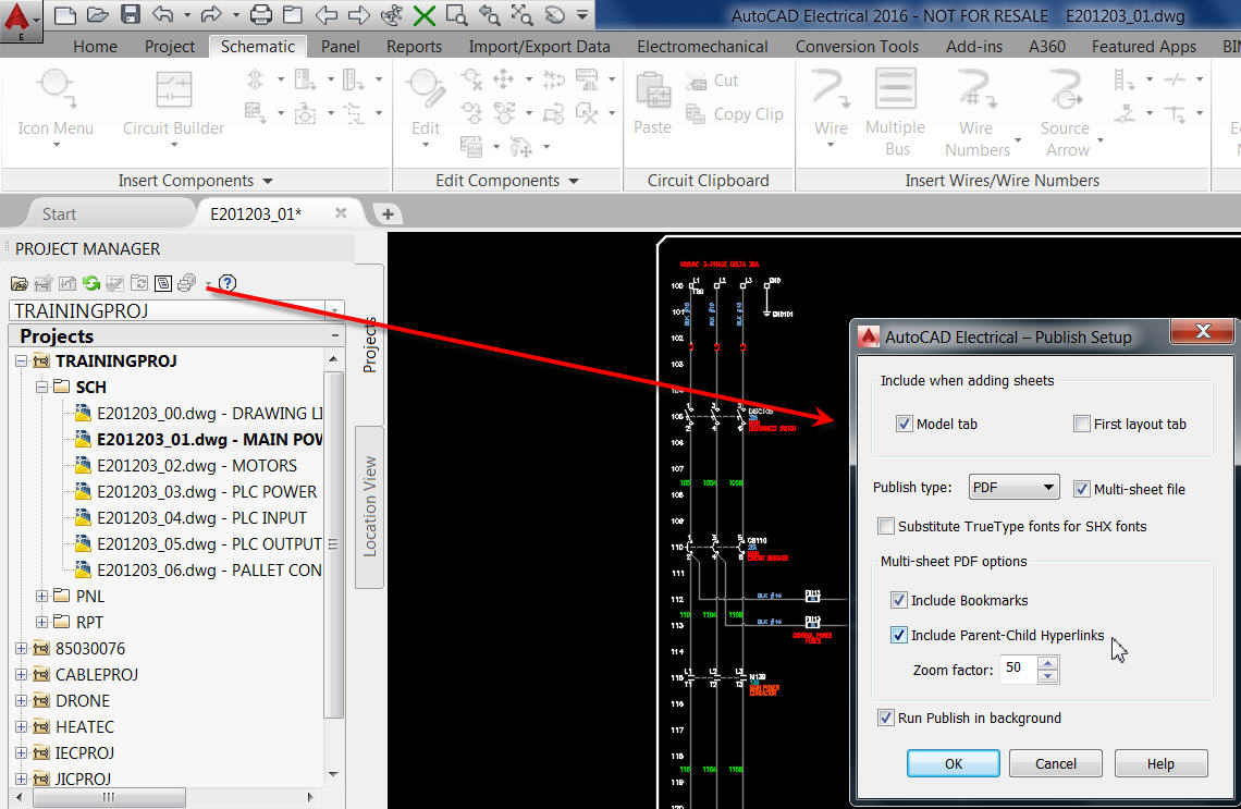 autocad electrical forum making it able to click objects in pdf