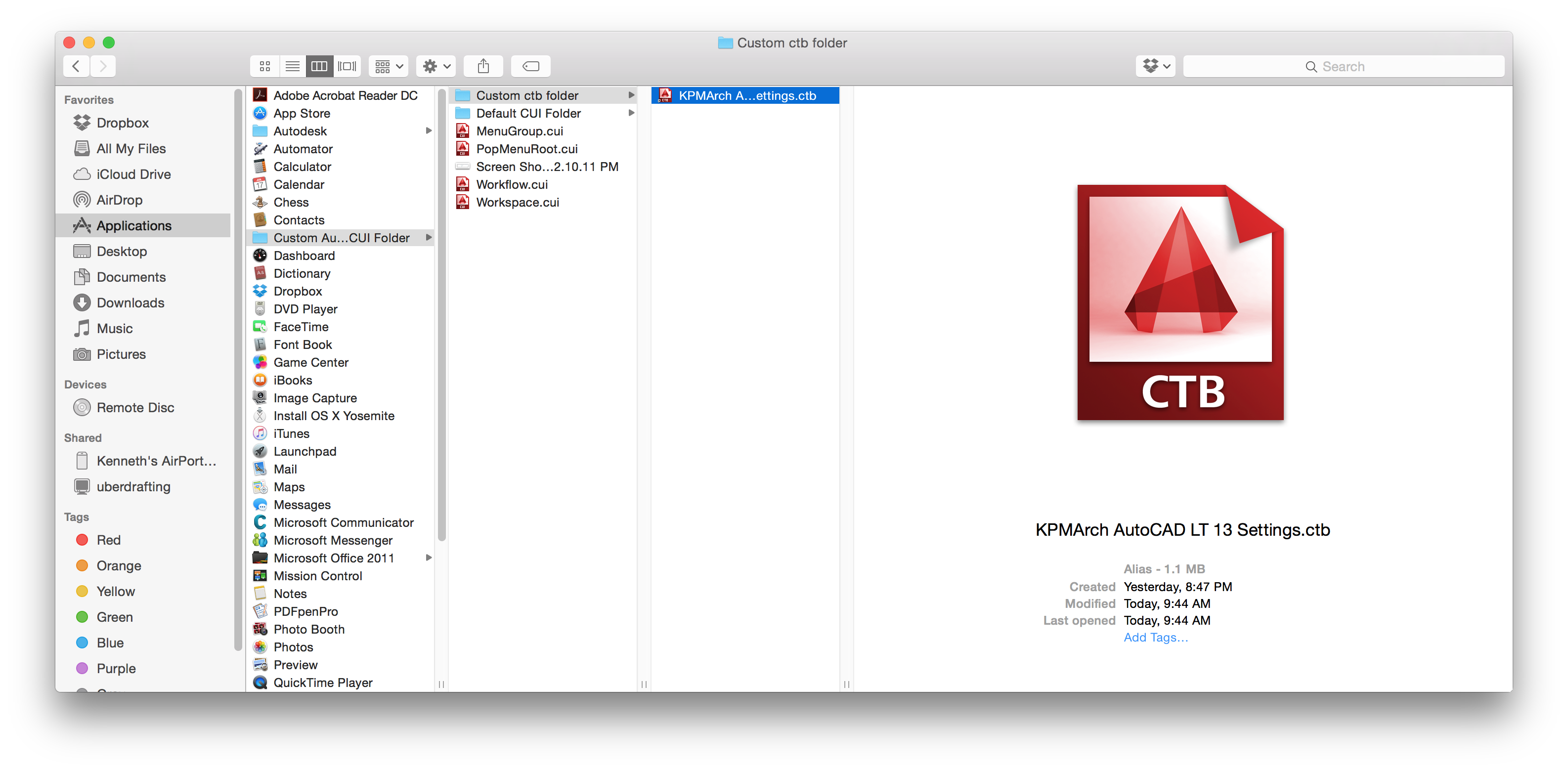 how to install ctb file in autocad for mac