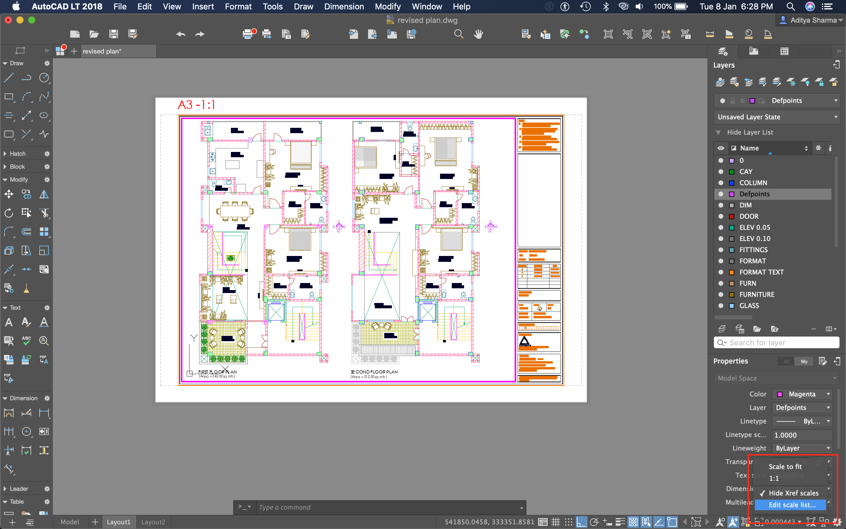 autodesk autocad lt 2016 viewport scale