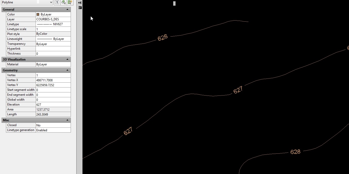 Contour lisp autocad