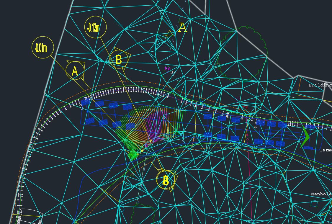 Vertical ground clearance colour key and cross sections - Autodesk ...