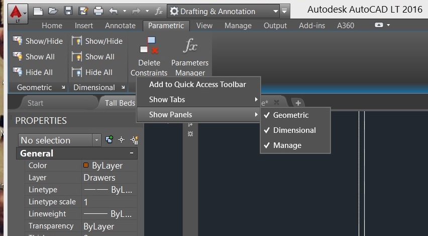 using constraints in autodesk autocad 2015