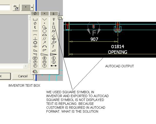 TEXT SYMBOL IS REPLACED IN AUTOCAD - Autodesk Community - Inventor