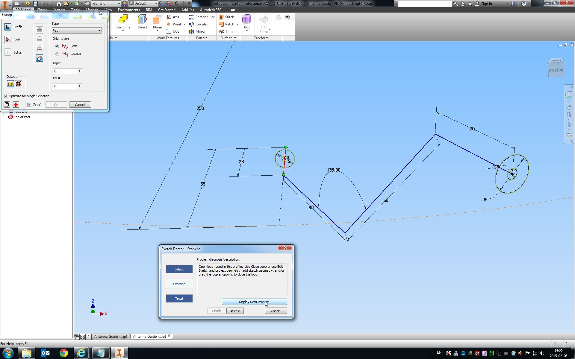 Solved: Base plate with tube that veers off base plate. - Autodesk