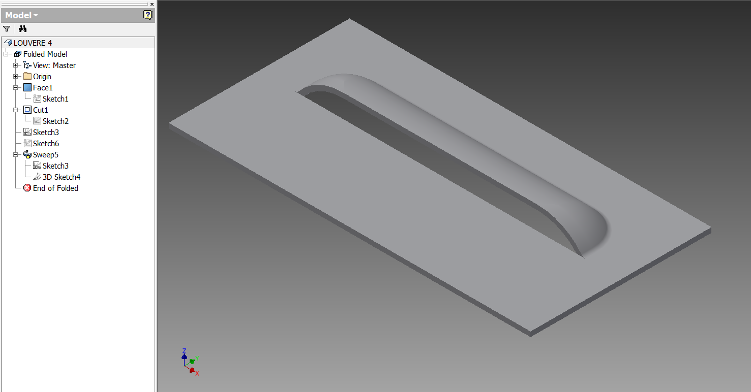 Autodesk Inventor Punch Tool Louver