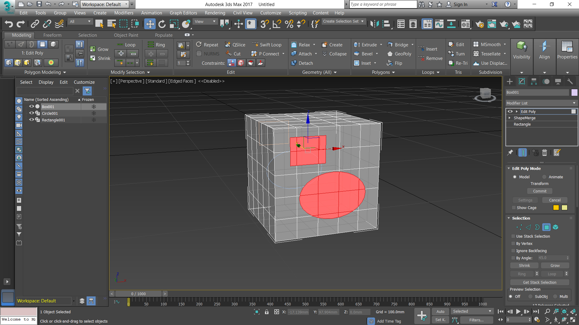 Solved: Cutting a perfect shape (Edit Poly) - Autodesk Community - 3ds Max
