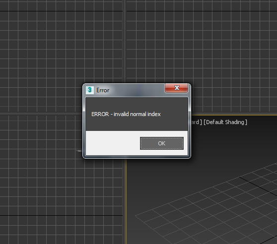 Solved: How to solve the problem "ERROR - invalid normal index" ? - Autodesk  Community - 3ds Max