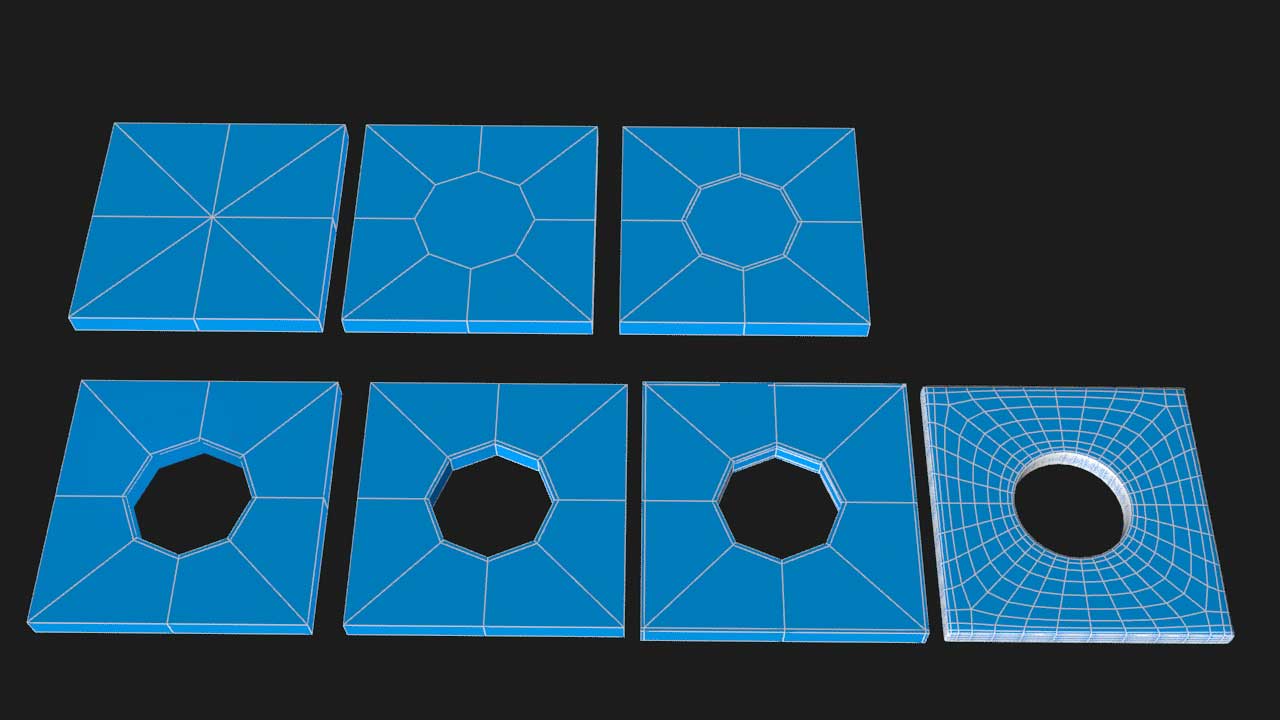 Punching holes in a rectangular box not using Boolean approach - Autodesk  Community - 3ds Max