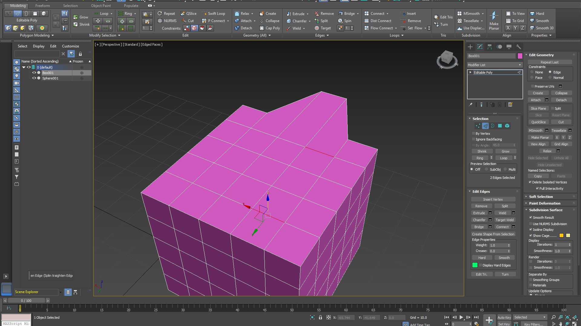 How do i select all edges between two edges? - Autodesk Community - 3ds Max