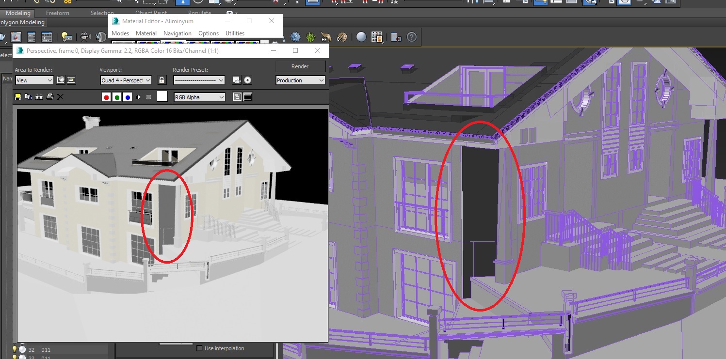 Weirdest Dark wall problem (Archicad to 3DS Max) - Autodesk Community - 3ds  Max