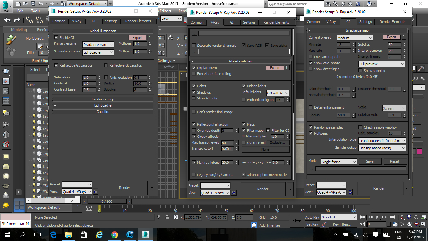 Solved Too Much Noise White Spots In 3ds Max Vray Render