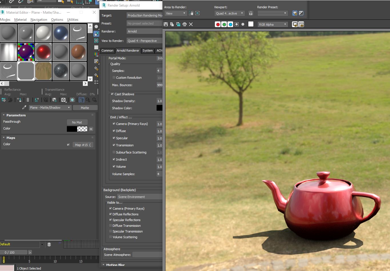 Solved: Matte/Shadow in Arnold with environment map - Autodesk Community -  3ds Max