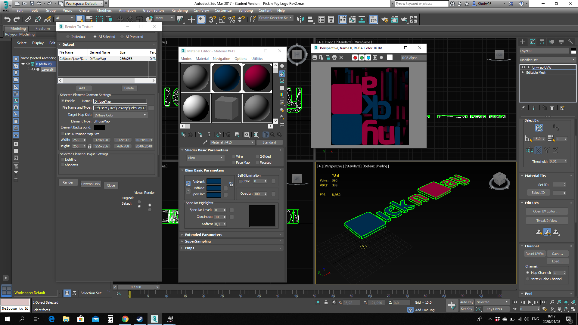 Solved: Render to texture image colour is different from material colours -  Autodesk Community - 3ds Max