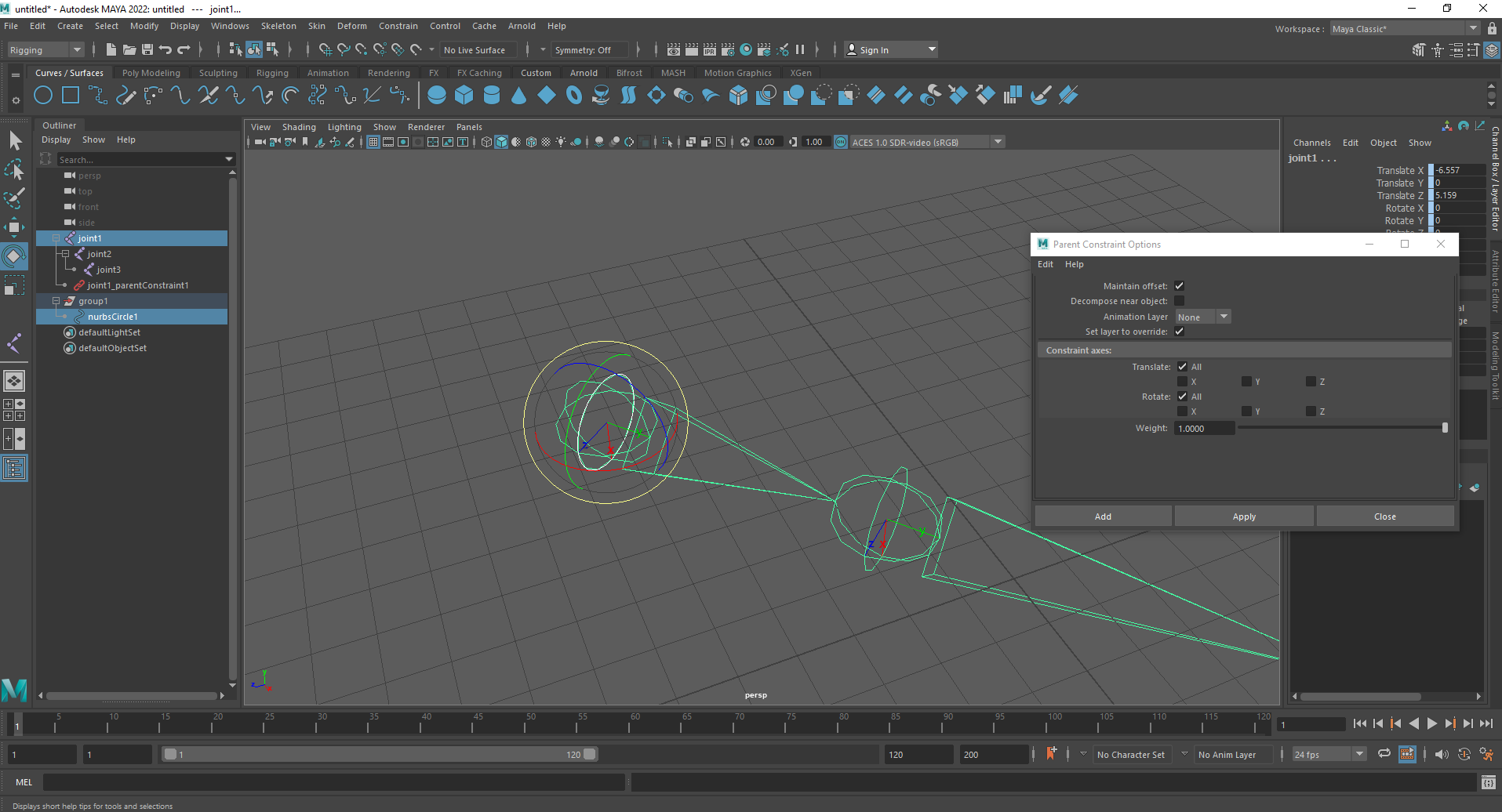 Parent Constraint doesn`t orientated the controller Axis - Autodesk ...