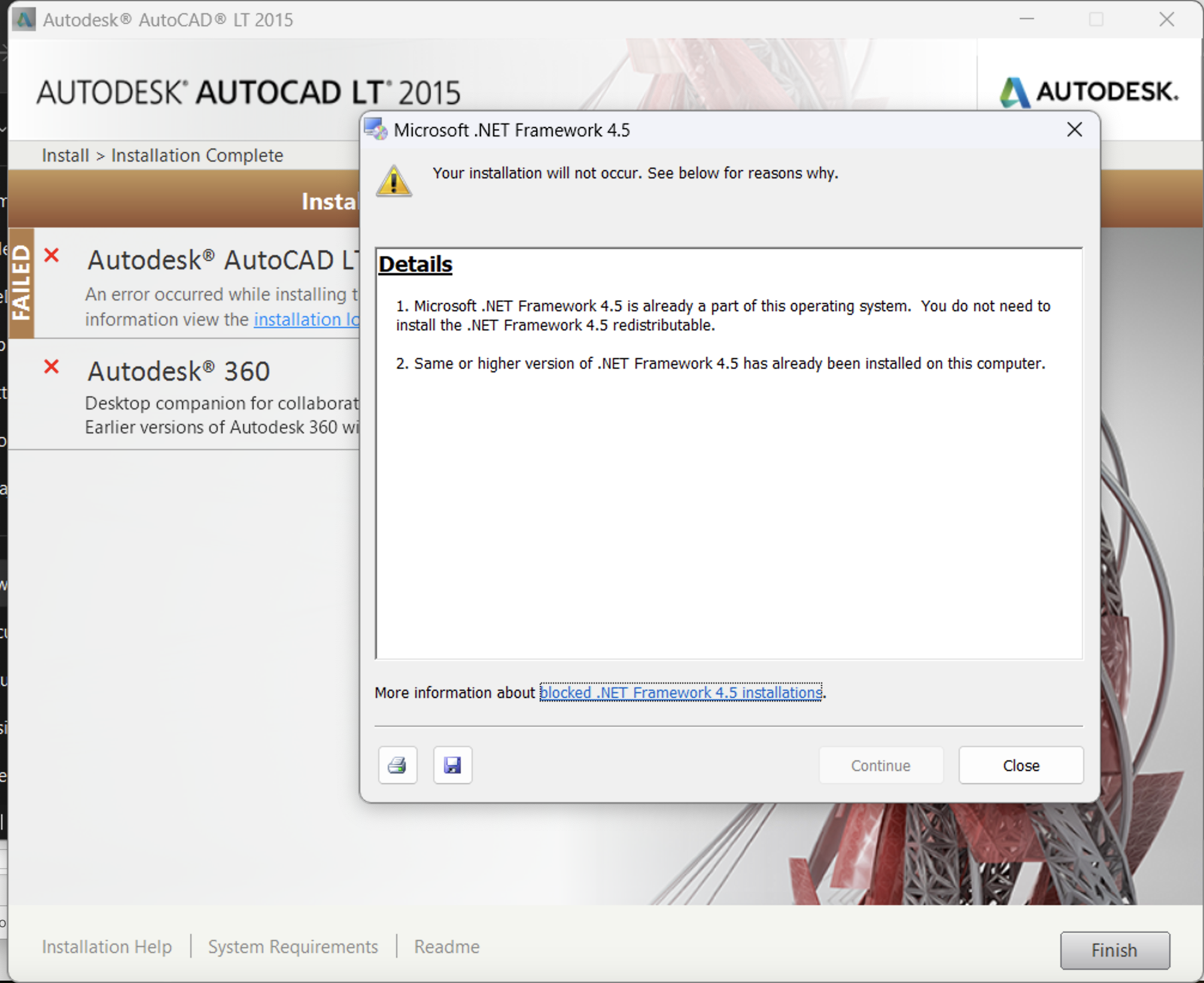 Autocad 2015 Net 4.5 Error Windows 7: Quick Fixes & Solutions