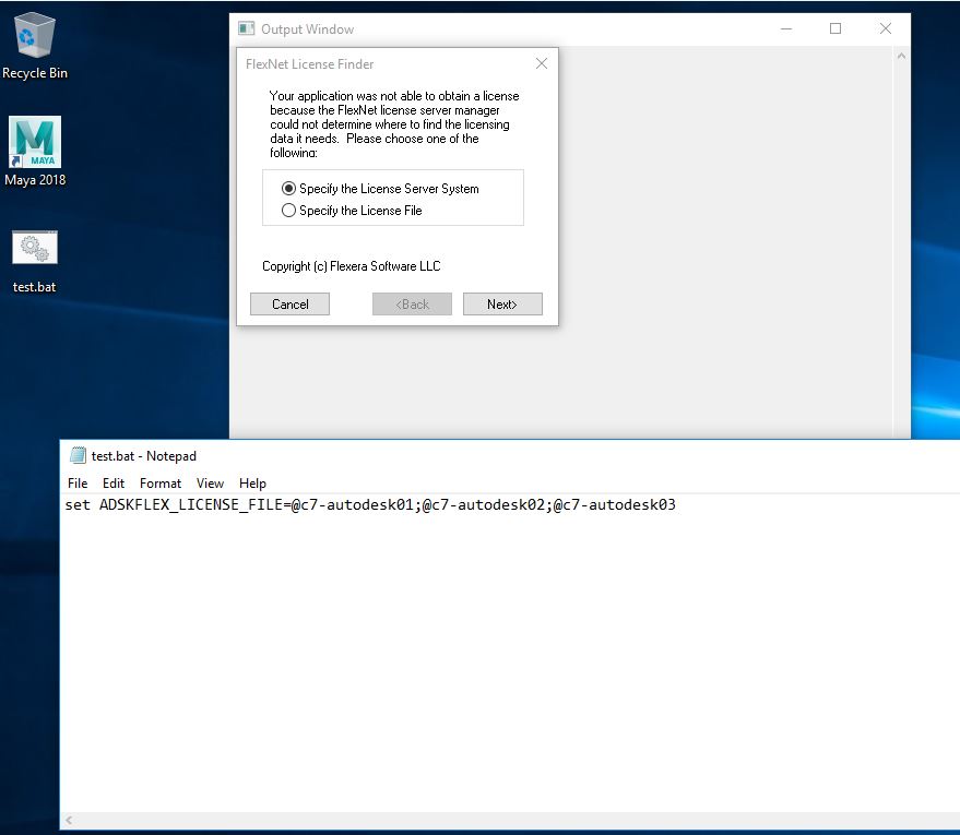 License Maya 2018 during SCCM install using on prem license server ...
