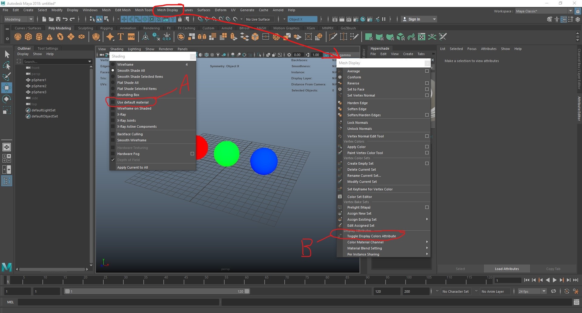 Solved: Toggle vert colour on/off for all objects? - Autodesk Community