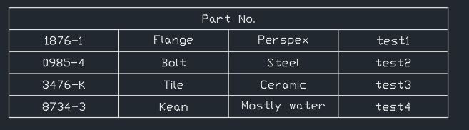 Solved: Table Rows to Mtext - Autodesk Community