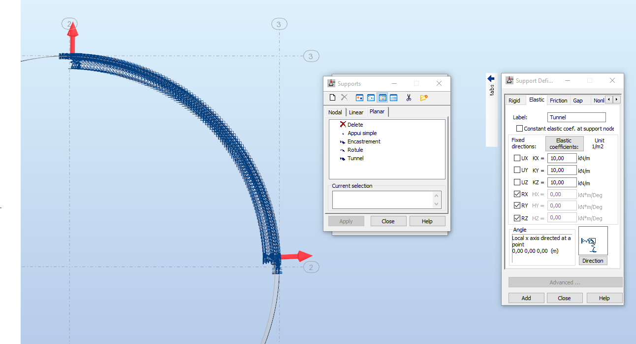 Solved: Local Axis spring supports for spherical tunnel - Autodesk ...