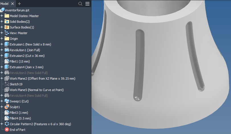 Extruding from Surface - Autodesk Community