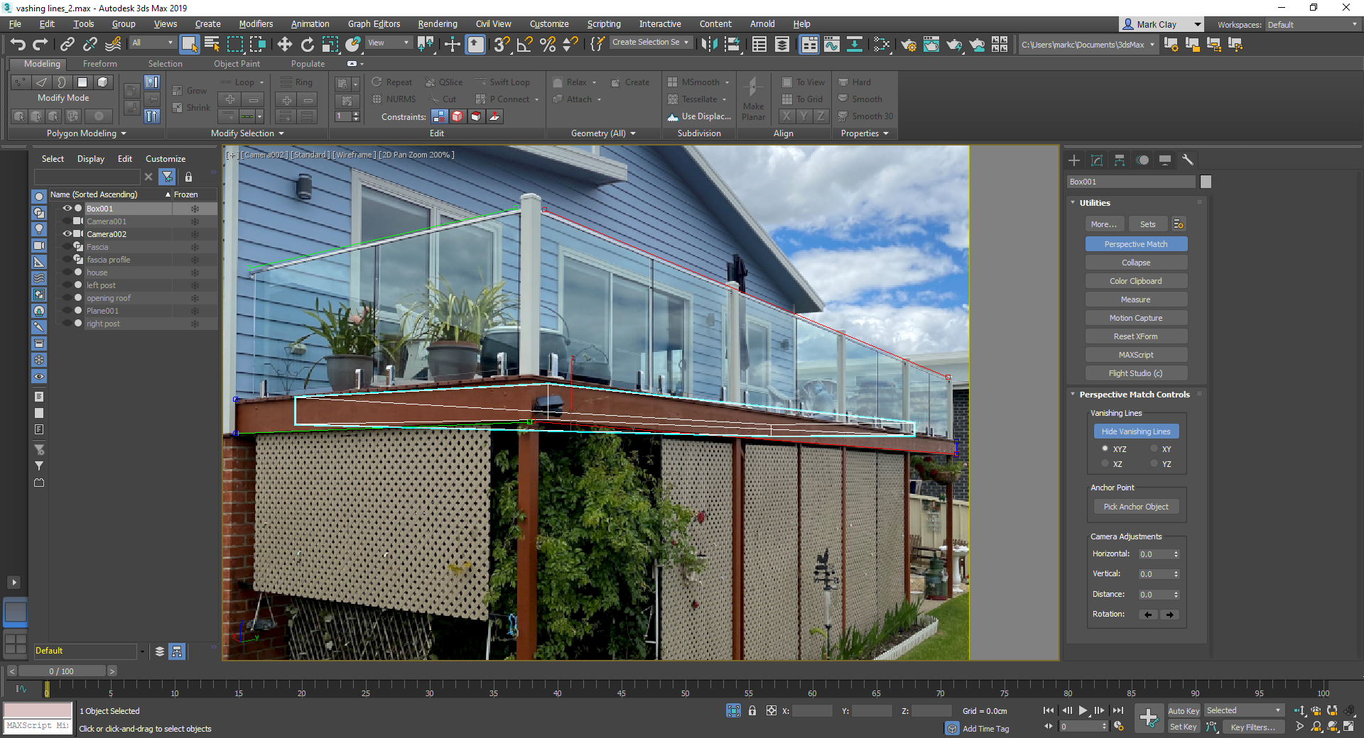 3ds max perspective match не работает