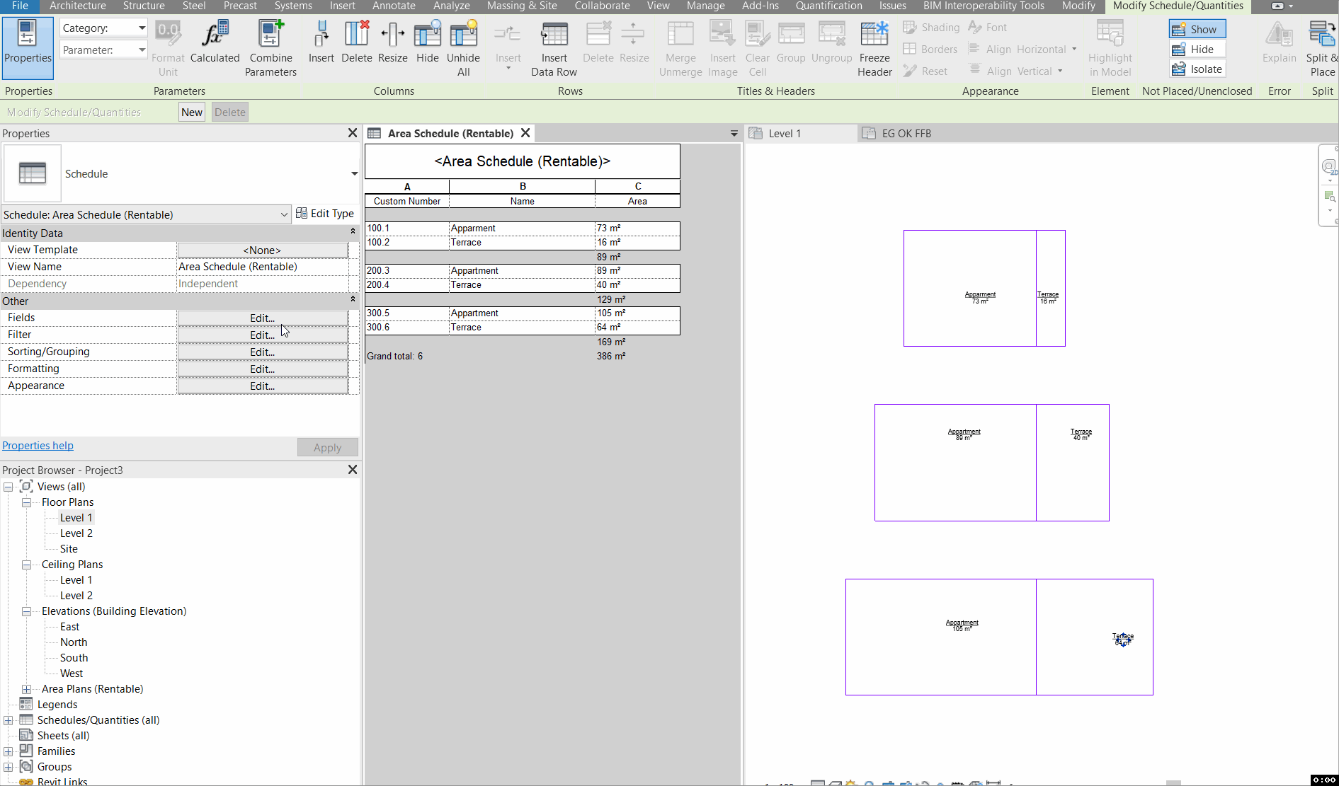 Referencing one area to another as Parameter ? - Autodesk Community