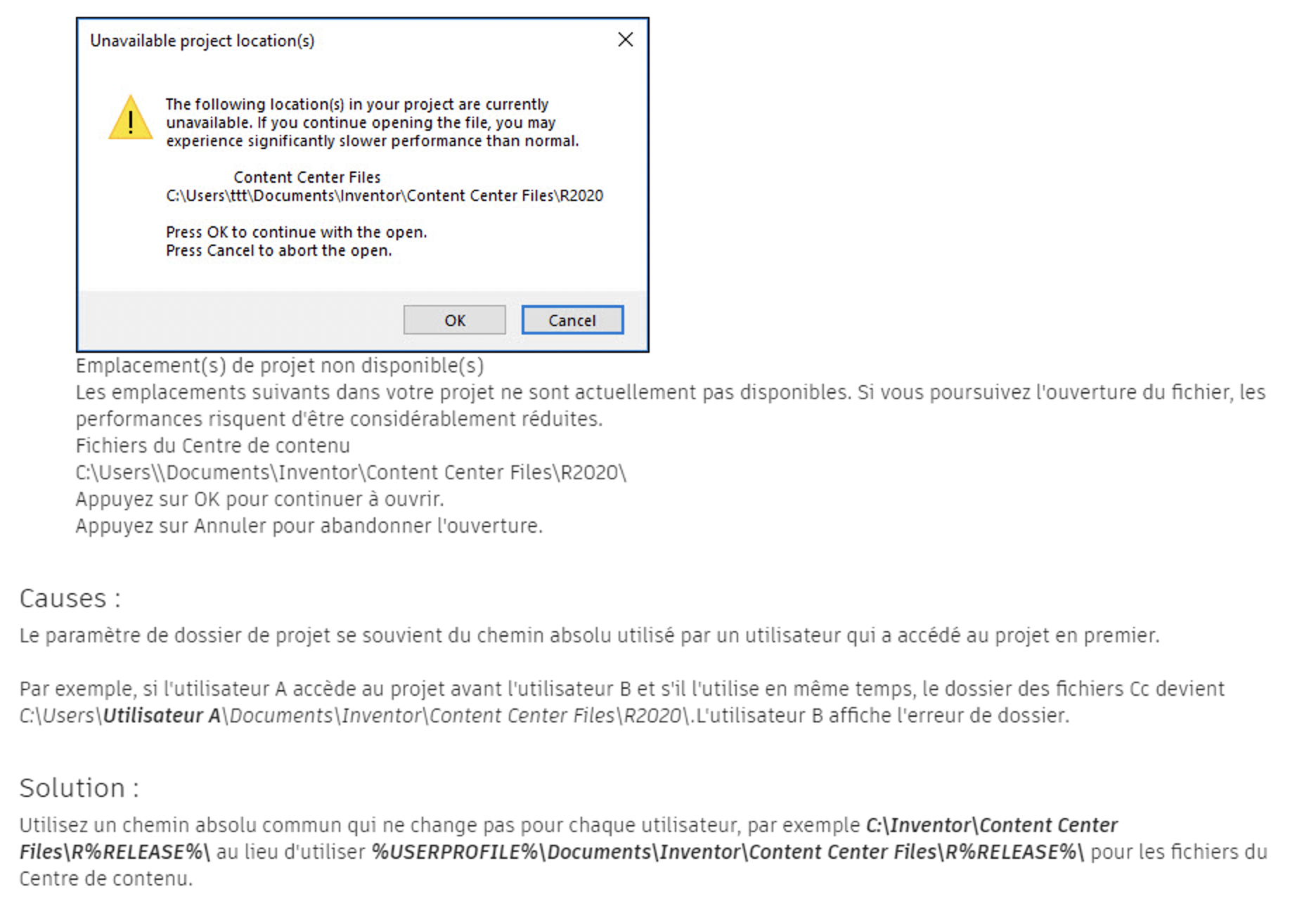Impossible to fix Content Center files unavailable - Autodesk Community