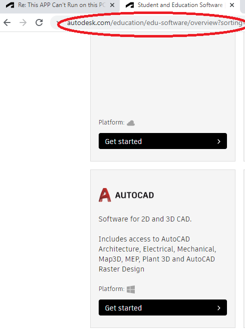 Solved: This APP (AutoCAD) Can't Run on this PC - Autodesk Community