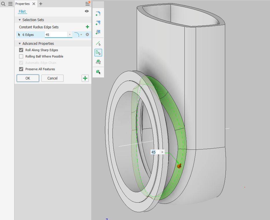 Solved Valve body wall thickness problem by a newish Inventor user